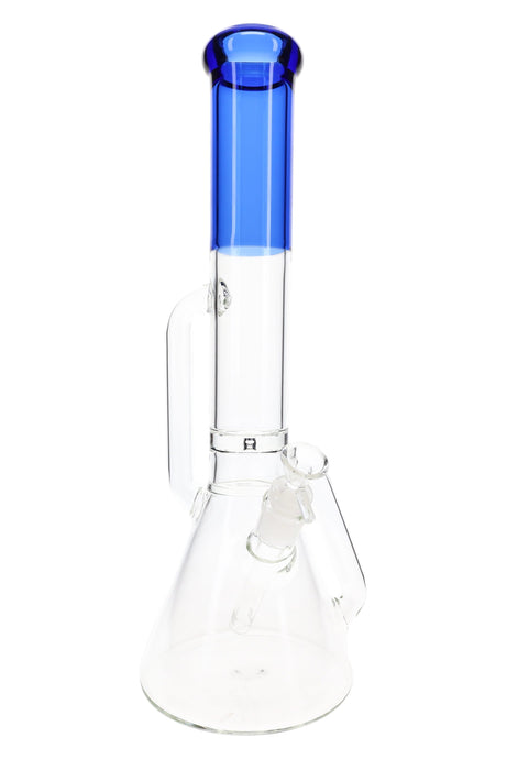 Glass Recycler Beaker Bong “Color Lab” – 16″ – Assorted Colors