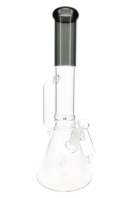 Glass Recycler Beaker Bong “Color Lab” – 16″ – Assorted Colors