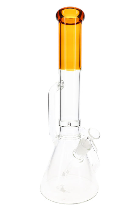 Glass Recycler Beaker Bong “Color Lab” – 16″ – Assorted Colors