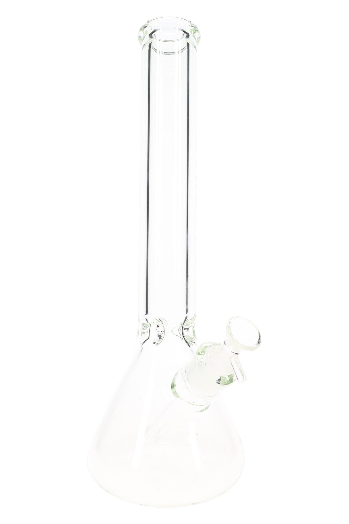 Clear 9 mm Thick Glass Beaker Bong “Tank Mode” – 15½″ – Ice Pinch