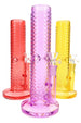 Wave-Texture Straight Shooter Bong “Ripple Rocket” – 10″ – Showerhead Perc – Ice Pinch