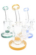 GoG Stemless Bent Neck Straight Shooter Bong – 7½″ – Showerhead Perc