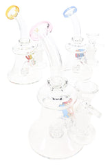 GoG Decal Stemless Beaker Bong – 6″ – Showerhead Perc – Assorted