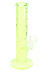 Colored Glass Rock Wall Straight Shooter Bong “Cliffside Chill” – 9½″