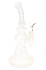 Frosted Stemless Water Pipe – 9½″ – Assorted Designs