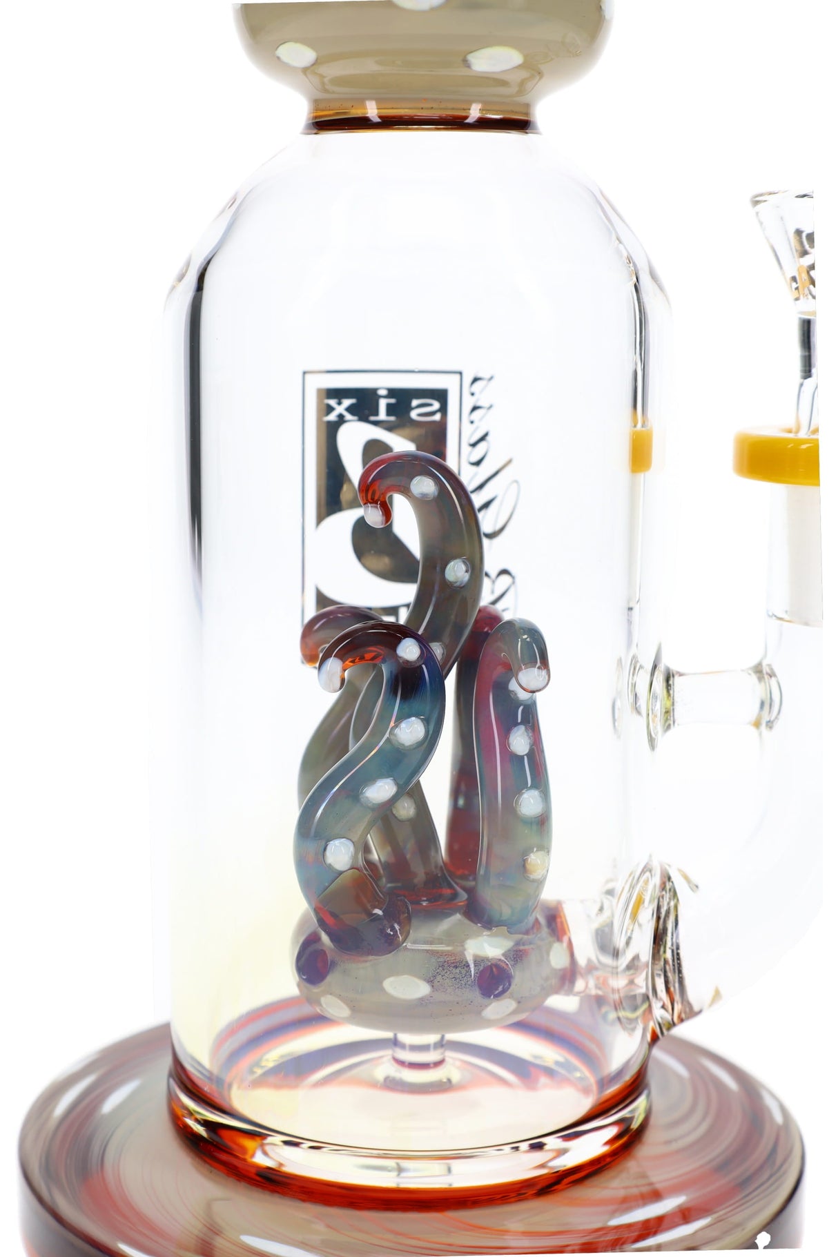 6B Glass Silver Fumed Stemless Bong – 10½″ – Assorted Colors