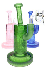 6B Glass Biotech Frosted Dab Rig – 8″ – Assorted Colors