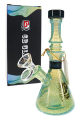 6B Glass Silver Fumed Bubble Dichro Beaker Bong – 7″ – Assorted Colors