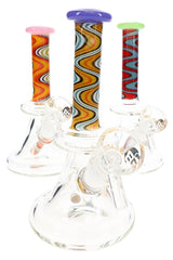 6B Glass Reverse Glass-on-Glass Bong – 6″ – Assorted Colors