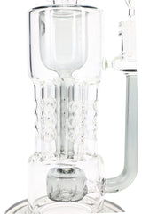 Glass HexaRecycler Bong “Six Shooter” – 11½″ – Assorted Colors