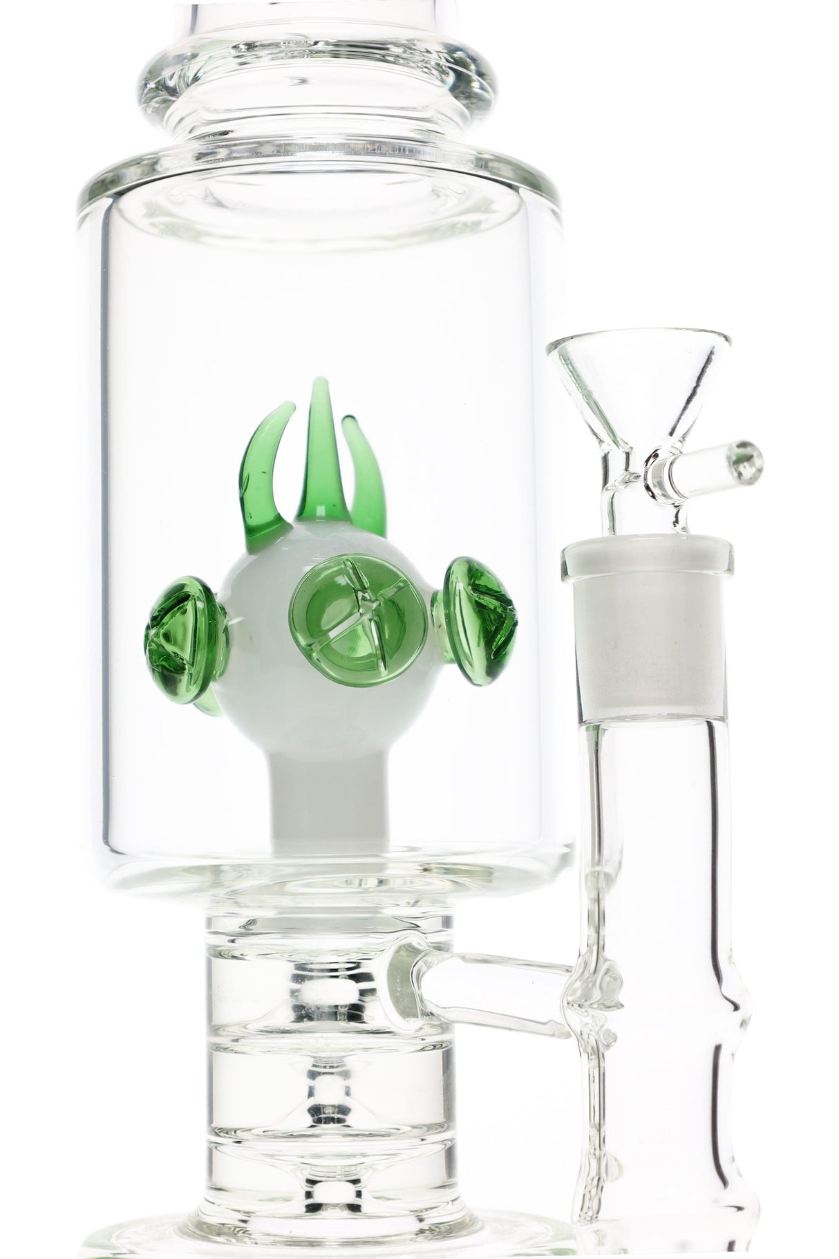 Twin Tower dual drum perc bong - alternate view 2