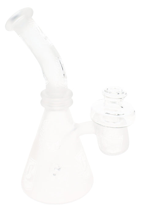 6B Glass Frosted Quartz Mini Dab Rig - alternate view 2