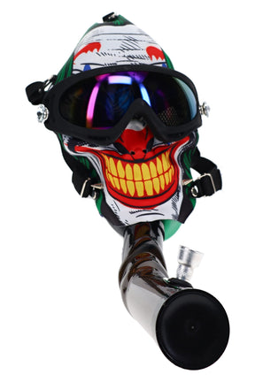 6B Glass Gas Mask acrylic bong with polarized glasses