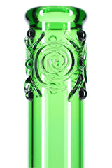 GoG Green Beaker Bong – 20″ – Double Tree Percs