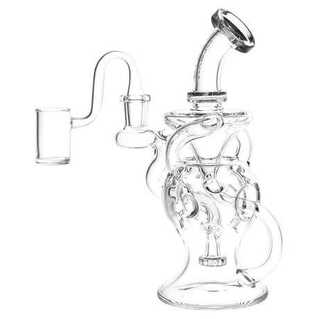 Pulsar Super Ball Egg Style Recycler Rig, 7.75" Clear Borosilicate with 3 Arms, 14mm Female