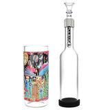 Pulsar Cosmic Delights Gravity Bong with Colorful Artwork, Borosilicate Glass - Front View