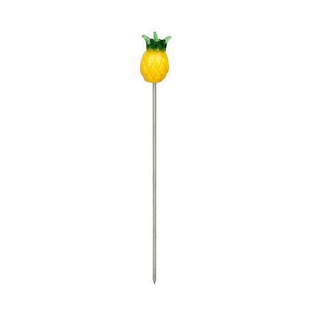Pulsar Pineapple Express Herb Pipe, 10" tall, 14mm F, Borosilicate Glass, Front View