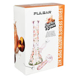 Pulsar Fruit Series Peaches & Cream Herb Pipe Glow Duo - 10" / 14mm F