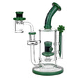 Pulsar St. Patrick's Day Special Rig with Carb Cap & Dabber, 8" 14mm Female Joint, Front View