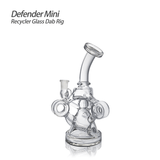 Waxmaid 6.14 Inch Defender Mini Recycler Glass Dab Rig