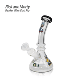 Waxmaid 7.28″ Rick and Morty Beaker Glass Dab Rig