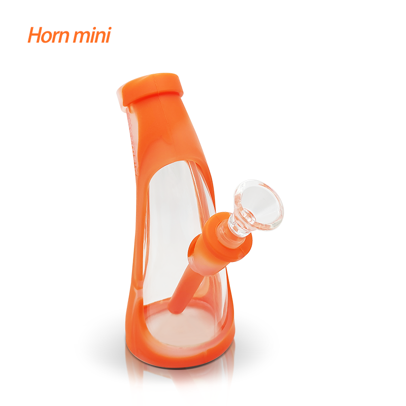 Waxmaid Mini Horn Silicone Glass Bubbler