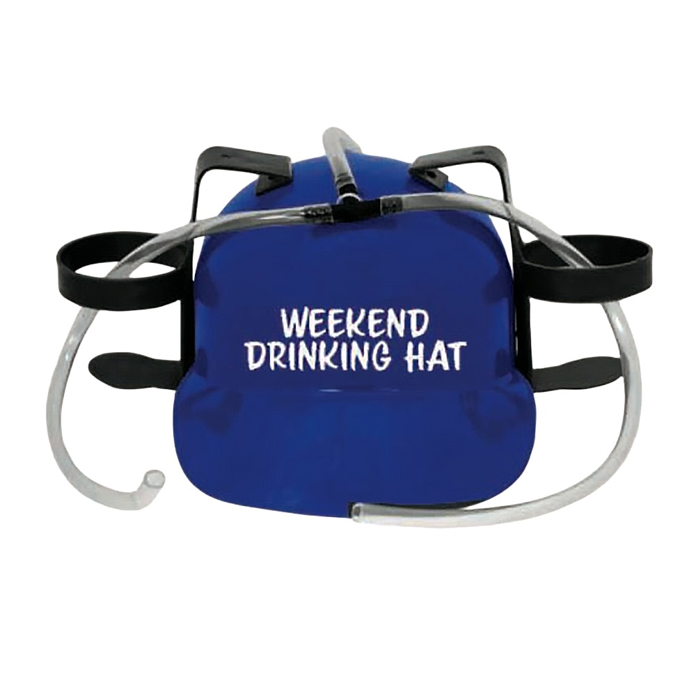 Weekend Drinking Hat 2-Can Drinking Hard Hat