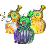 What A Hoot Glass Water Pipe | 5" | 14mm F | Colors Vary