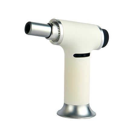 Maven Torch Turbo Single Jet Flame in White - Precision Lock Feature - Side View
