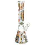 Wormhole Mandala Myriad Beaker Water Pipe | 15" | 14mm F