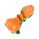 Wrapped In Fantasy Glass Spoon Pipe | 3" | Colors Vary