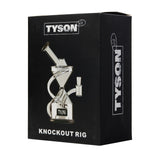 Tyson Knockout Dab Rig with Quartz Bucket beside its Packaging Box