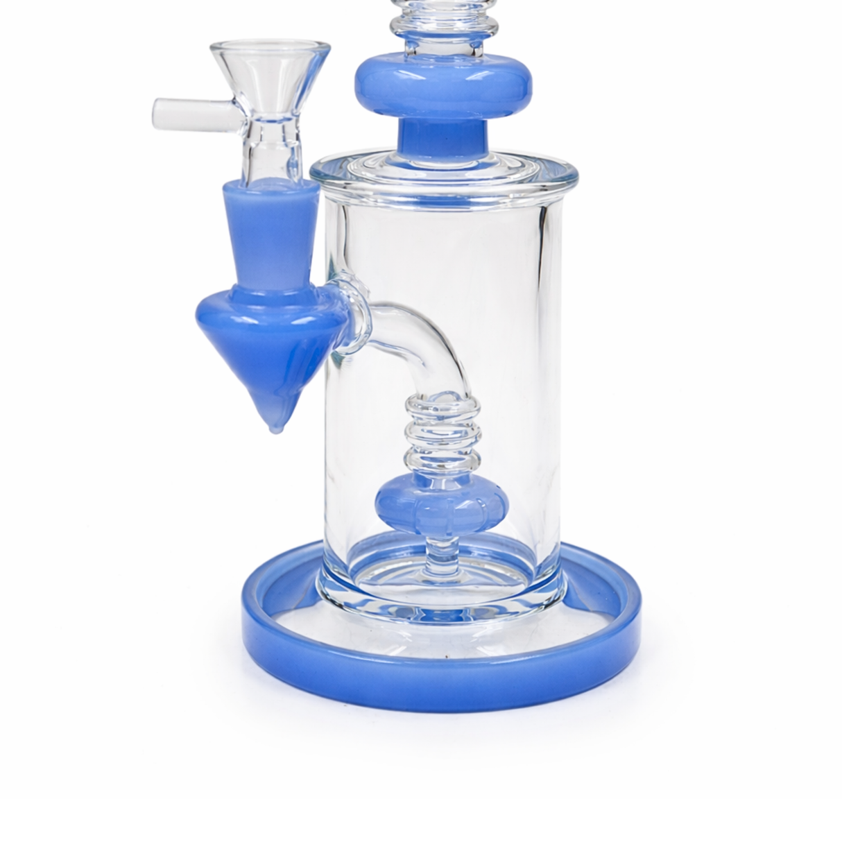 Cerulean Cyclone 8" Glass Bong