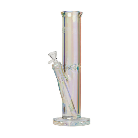 Ric Flair Drip Water Pipe - 14mm Colored Glass Bong with Iridescent Sheen and Sturdy Base - Front View