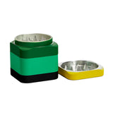 Edie Parker Colorblock grinder closed view