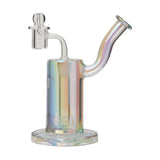 Ric Flair Drip Dab Rig featuring Iridescent Finish and Quartz Bucket - Front View