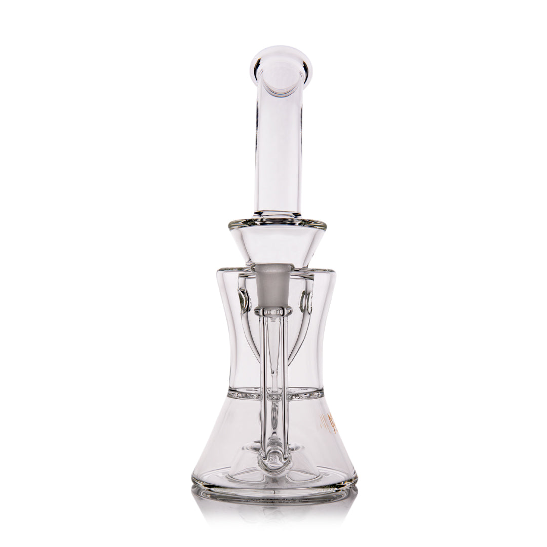 MJ Arsenal Bloopcycler Dab Rig with Quartz Bucket, Borosilicate Glass, Front View