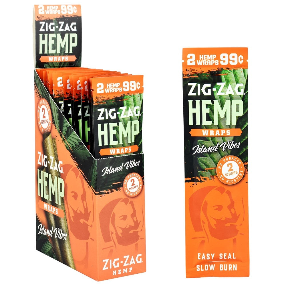 Zig Zag Hemp Wraps - 25 Pack