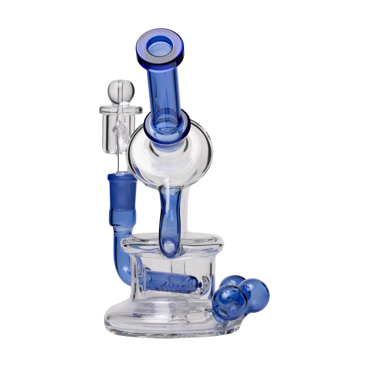 Human Grade 7.5" Recycler 45 (Triple Marble) Dab Rig
