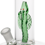 MJ Arsenal Firebreather Water Pipe with dragon design and 14mm colored glass bowl