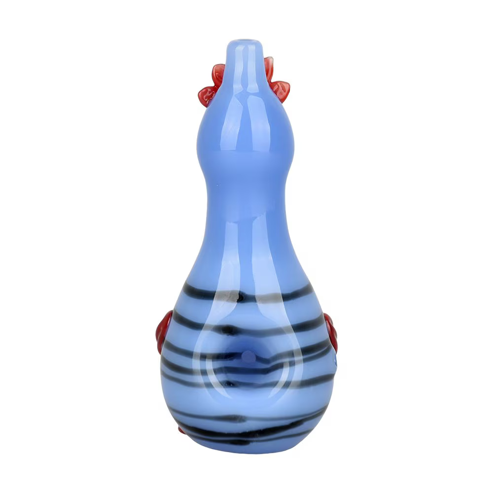 A Fowl Most Friendly Glass Hand Pipe | 4.5" | Colors Vary