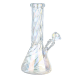 A Positive Twist Glass Beaker Water Pipe | 8.5" | 14mm F