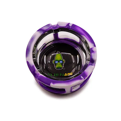Glass Ashtray With Silicone Sleeve From Space King