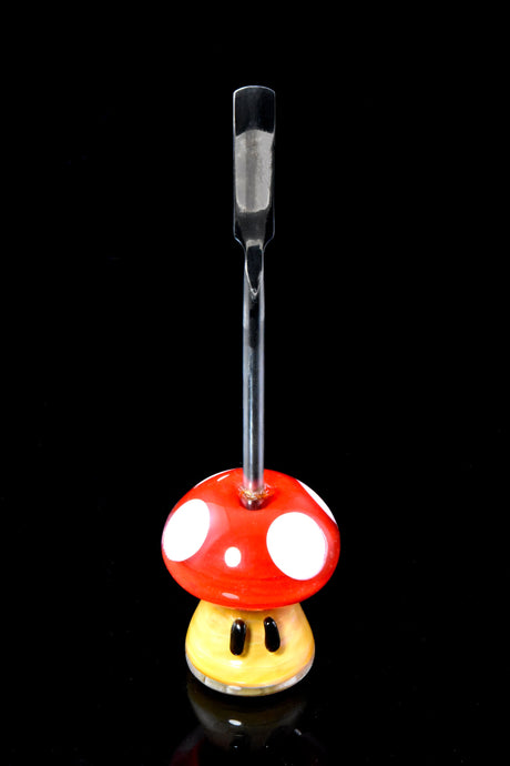 US-Made Mushroom Glass Dabber – 5″