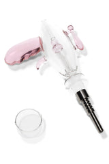 Glass Ray-Gun Dab Straw Kit “Space Blaster” – 8″