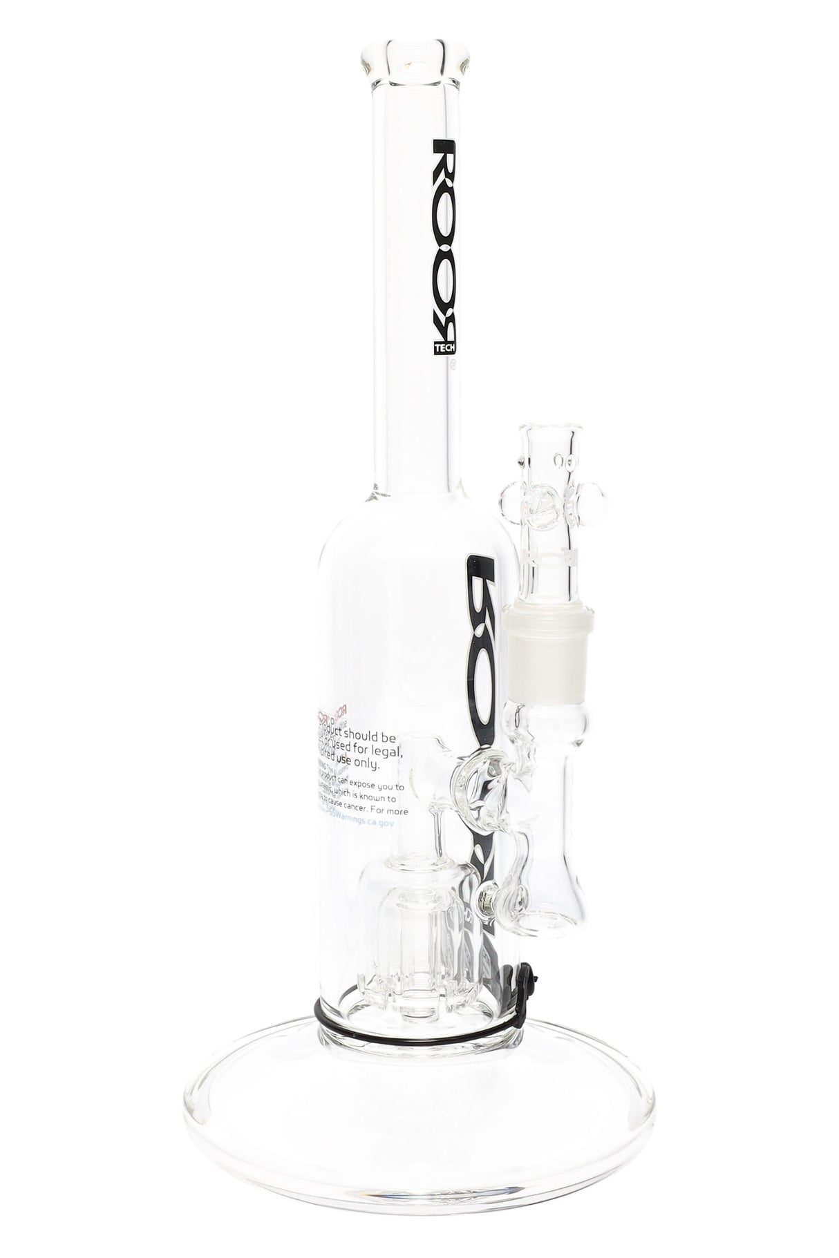 ROOR Tech Stemless Straight Tube Bong – Barrel Perc – 12″