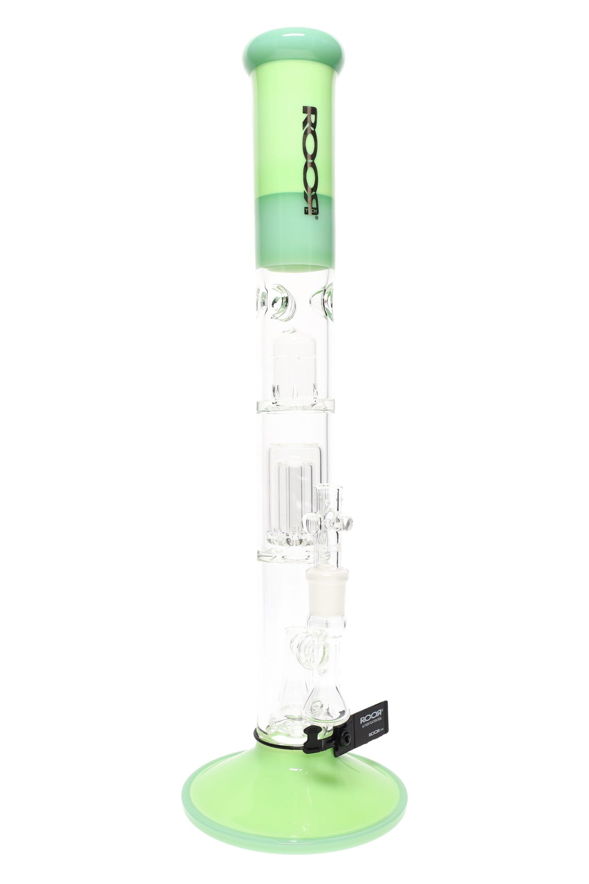 ROOR Tech 18" Stemless Straight Tube Bong – Multi Percs – 5mm