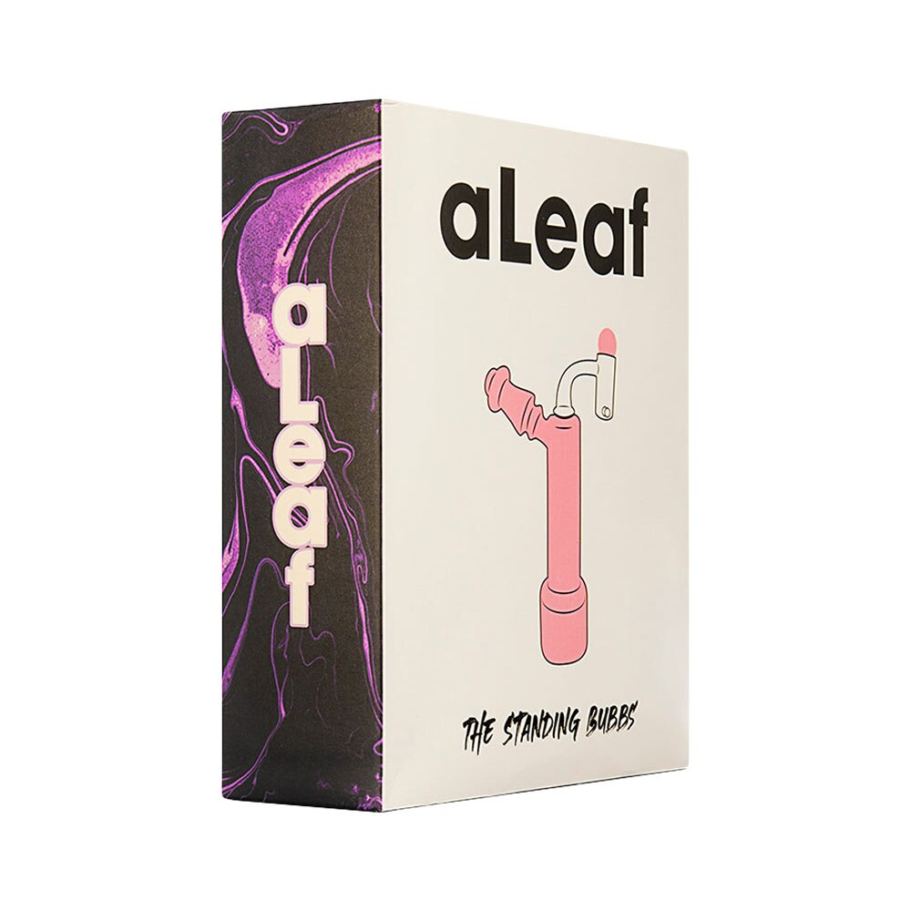 aLeaf The Standing Bubbs Glass Dab Rig Set | 7" | 14mm F | Colors Vary