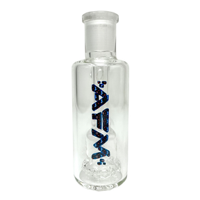 AFM 4" Red Eye UFO Perc Glass Ash Catcher with 14mm Female Joint, Front View on White Background