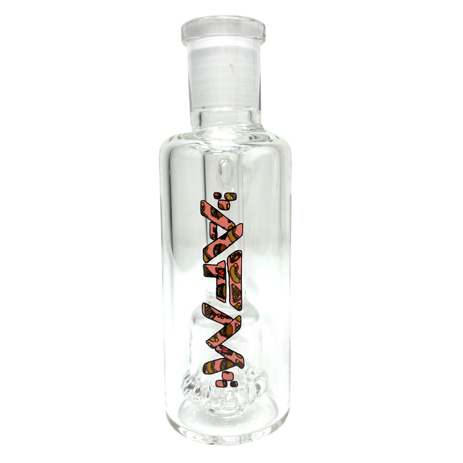 AFM 4" Glass Ash Catcher with Munching UFO Perc, 14mm Female Joint, Clear Borosilicate